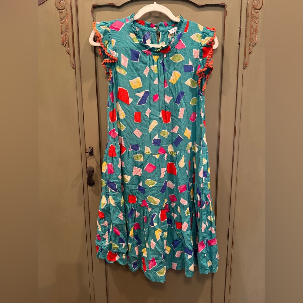 Women’s boutique dress in geometric print